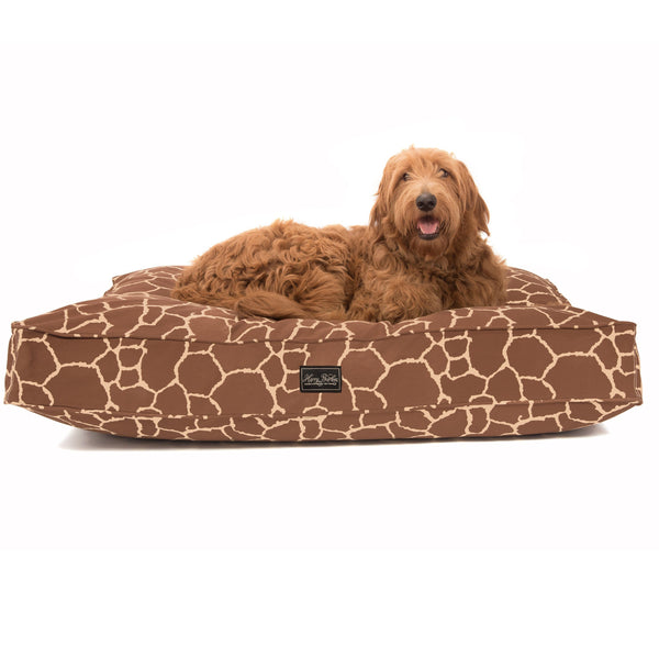 Giraffe Cotton Canvas Dog Bed