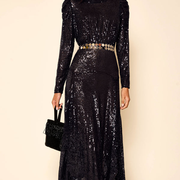 Cerise - Sequin Navy