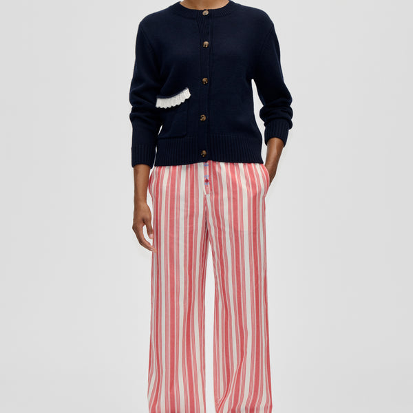 Gathered Boxer Pants - Scarlet Trot