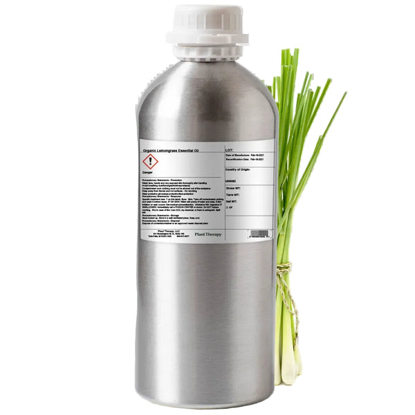 Organic Lemongrass Essential Oil Bulk 1 kg