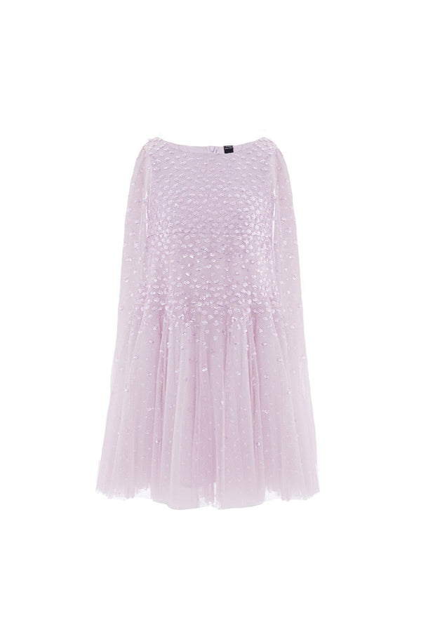 Sunrise Sequin Cape Kids Dress