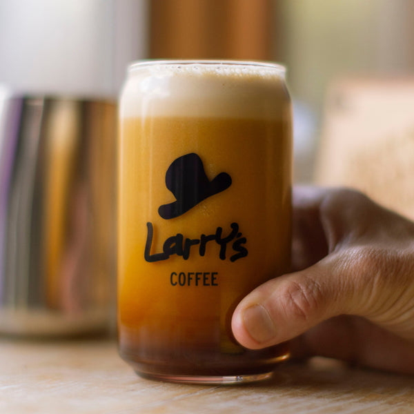 16oz Larry's Coffee Nitro Glass