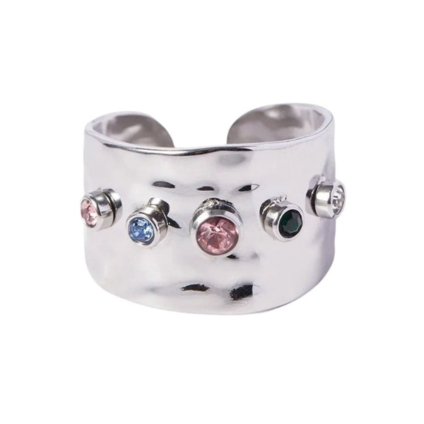 Gemstones Wide Ring