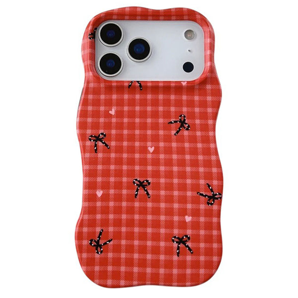 Bows Gingham iPhone Case