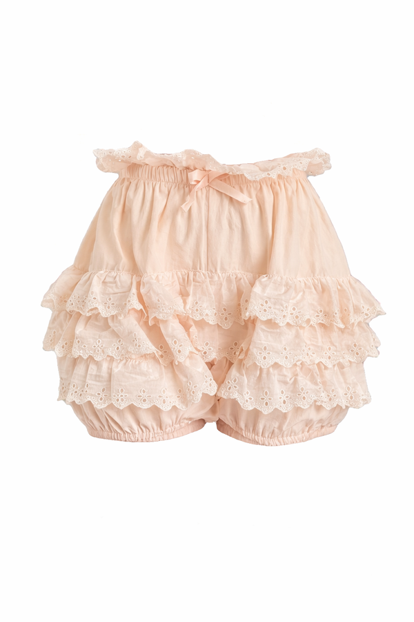 Princess Pink Ruffle Lantern Shorts