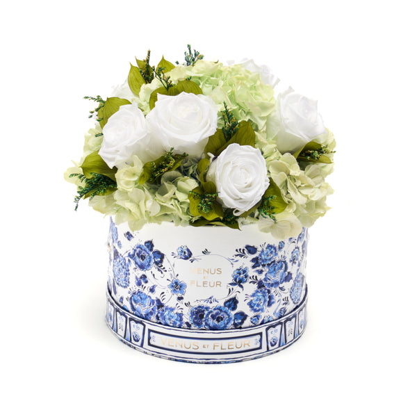 Small Round Roses & Hydrangeas