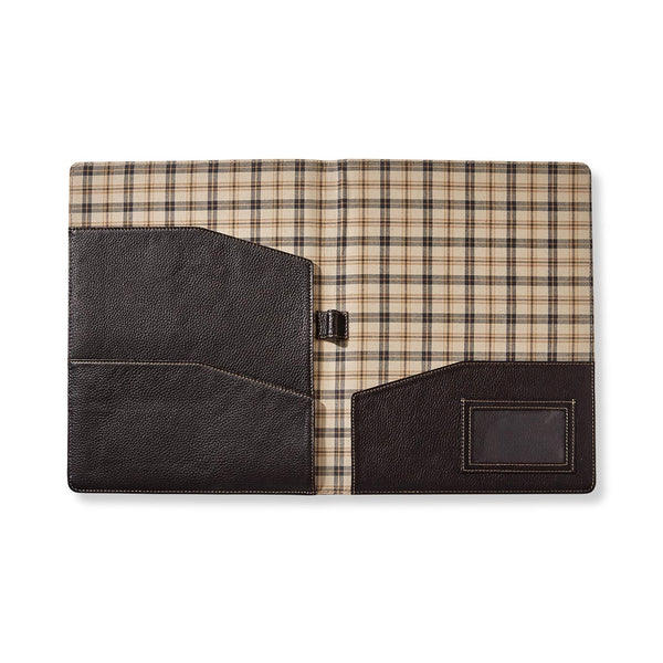 Bomber Jacket Tri-Pocket Leather Folder