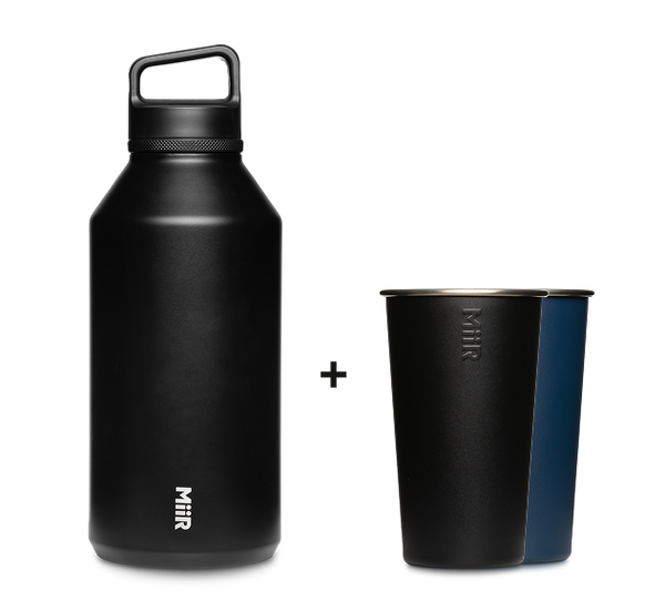 64oz WM Bottle + 2x Pint Cups