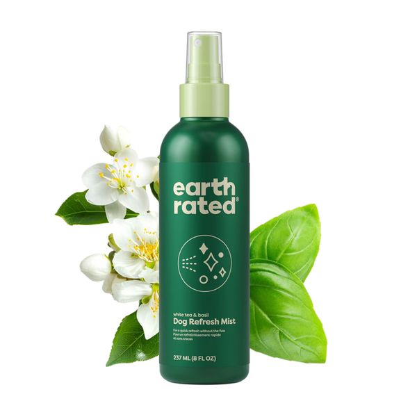 Earth Rated® Dog Deodorizing & Conditioning Refresh Mist, White Tea & Basil Scent, 8 oz