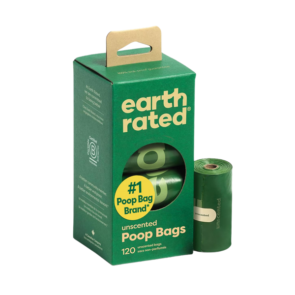Earth Rated® Dog Poop Bags, 8 Refill Rolls, 120 Ct Bags