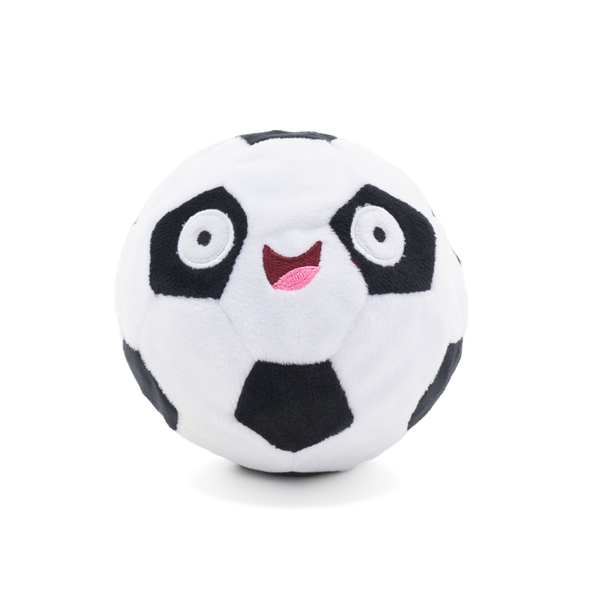 Kick & Lick Soccer Ball Plush Fetch Dog Toy