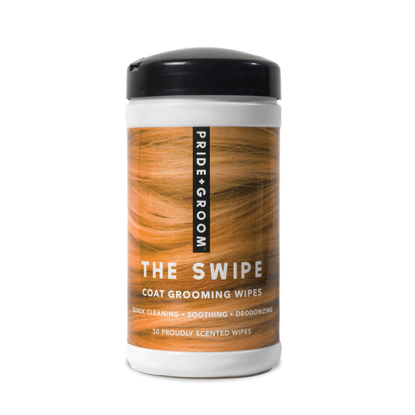 Pride + Groom THE SWIPE Wet Pet Wipes , Alcohol-Free, Hypoallergenic Cleansing Wipes for Dogs & Cats
