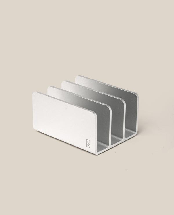 Analog Card Organizer (Silver Aluminum)