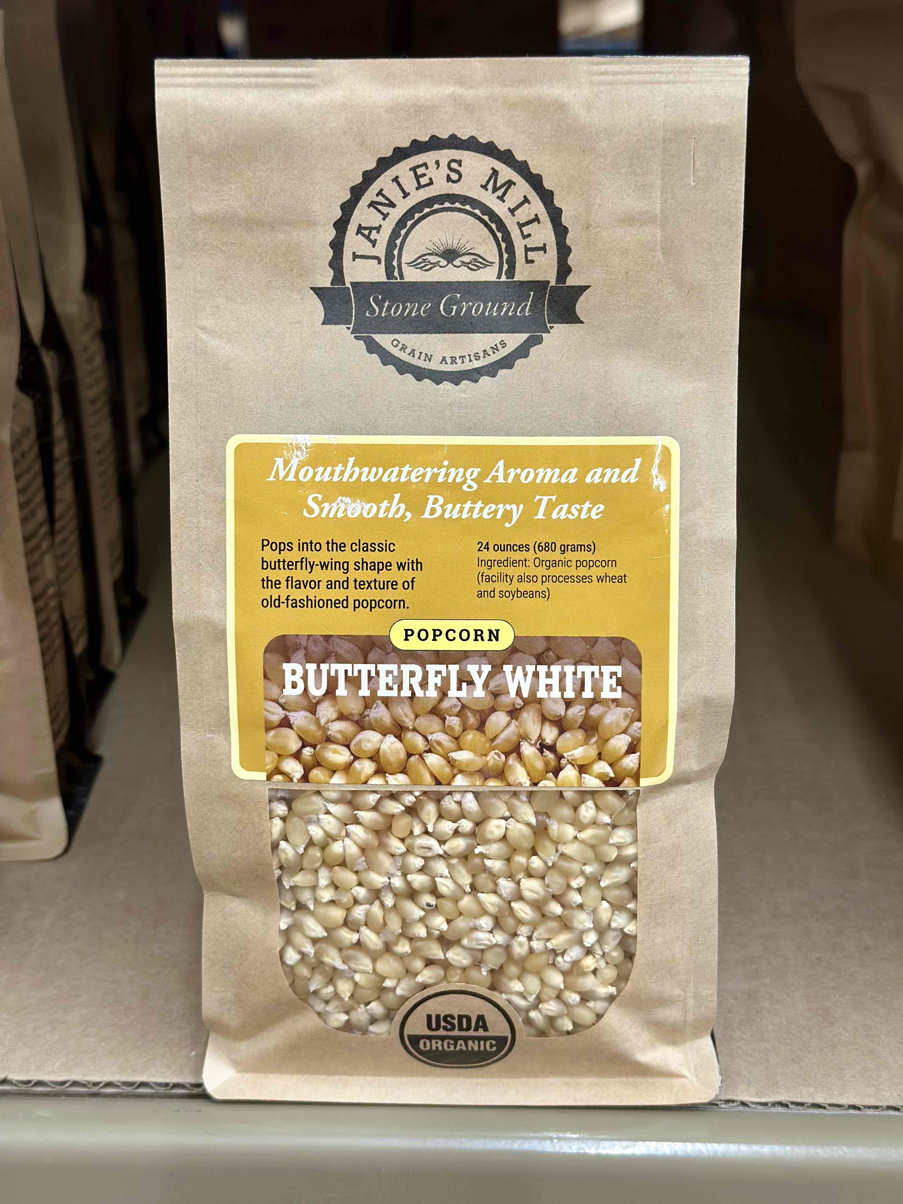 Organic Butterfly White Popcorn
