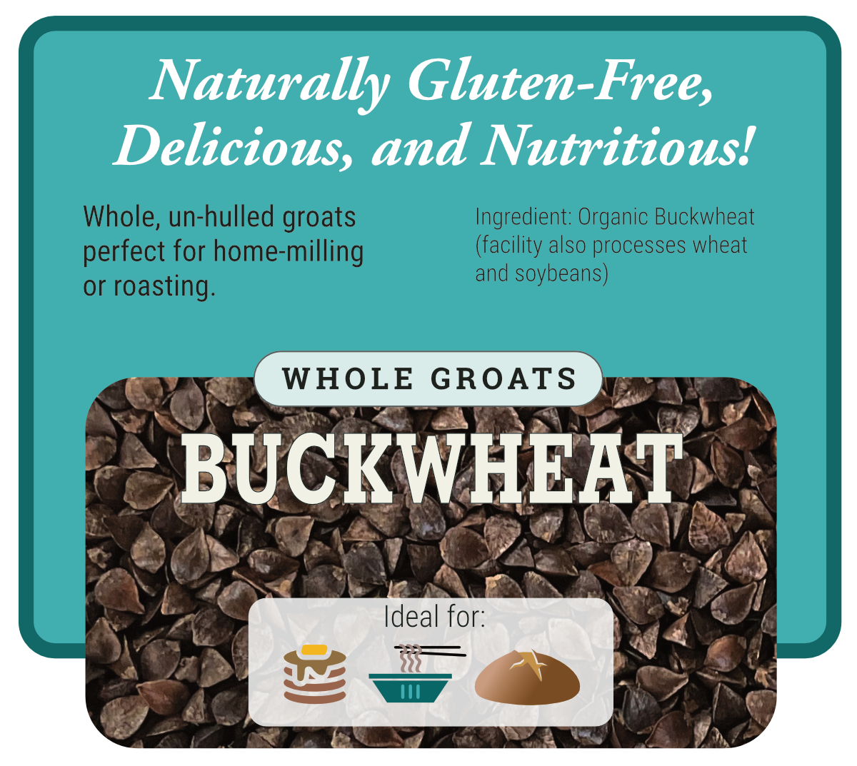 Organic Whole Buckwheat Groats (Un-hulled) Wholesale