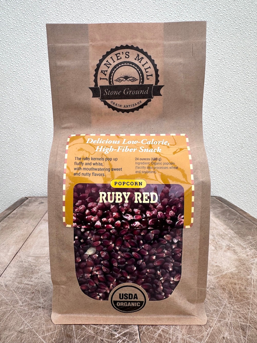Organic Ruby Red Popcorn