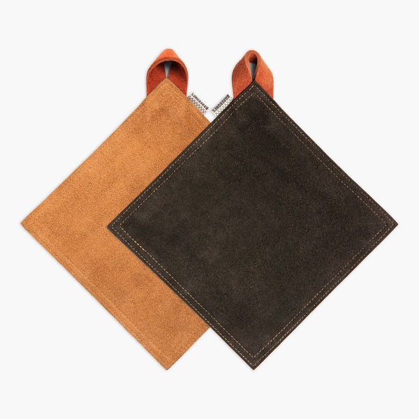 Reversible Suede Hot Pad Set