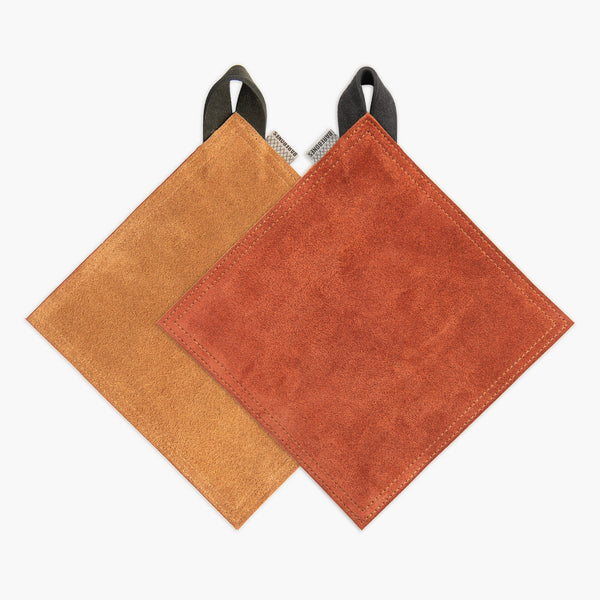 Reversible Suede Hot Pad Set