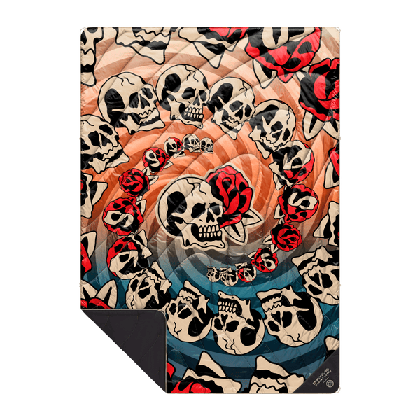 Original Puffy Blanket - Bryce Wong - Skulls & Roses