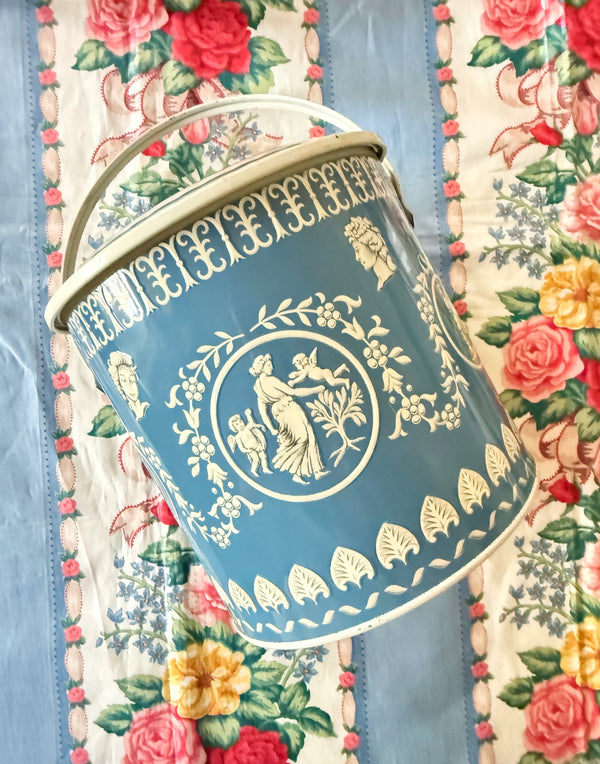 Vintage Wedgwood-Inspired Cookie Tin
