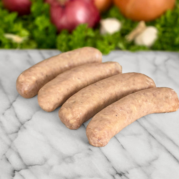 Pastured Pork Peach Wine and Honey Sausage
