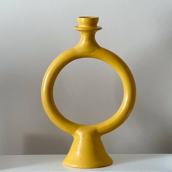 Ring Candle Holder Turmeric