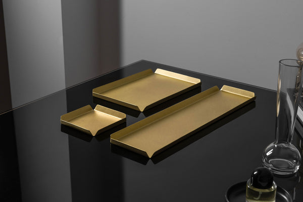 Brushed Brass Trays - Seconds Sale