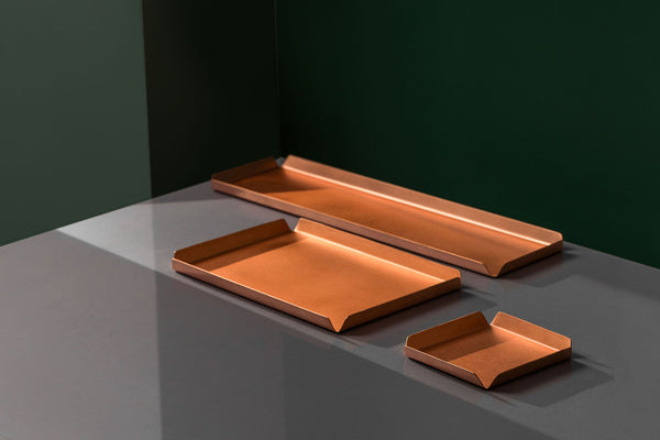 Brushed Copper Trays - Seconds Sale