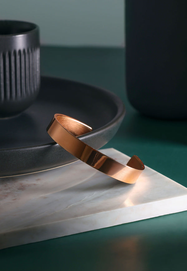 Polished Bronze Cuff Bracelet