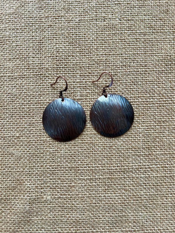 Iridescent Rolled Earring