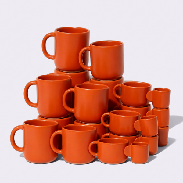 The Host: 24 Piece Drinkware Set in Persimmon
