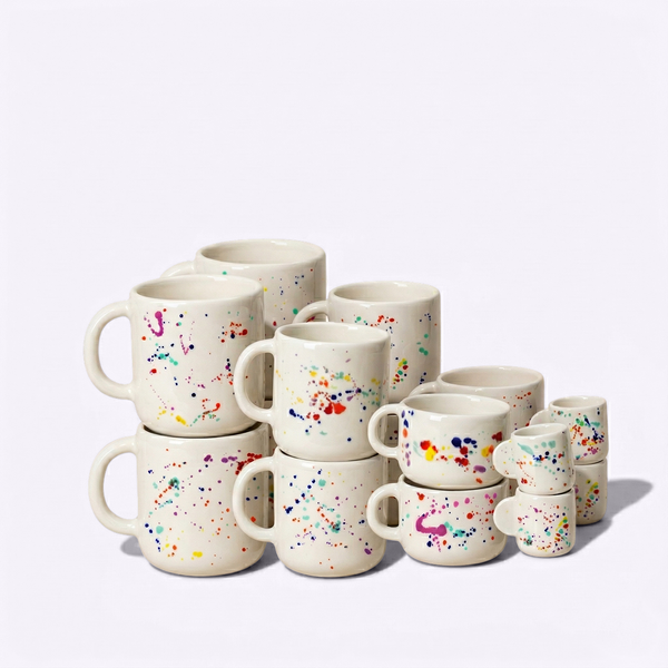 The Family: 16 Piece Drinkware Set in Confetti