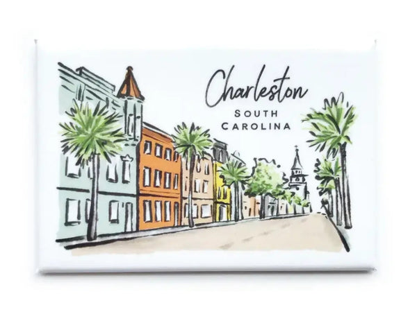 Sherbet Streets Charleston Magnet