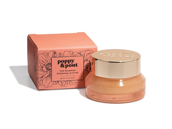 Poppy & Pout Pink Grapefruit Lip Scrub