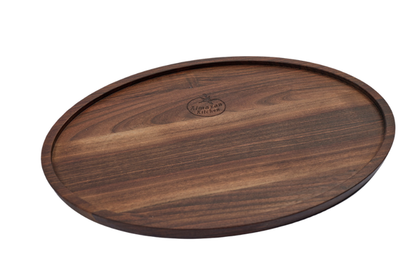Oval Walnut Serving Plate (35cm / 13.8")
