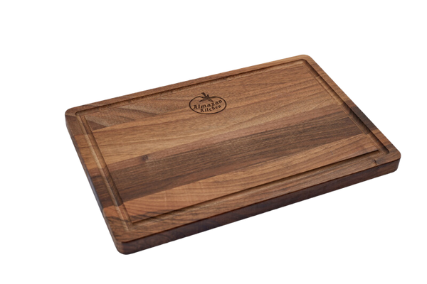 Rectangular Walnut Board with Groove (30cm / 11.8")