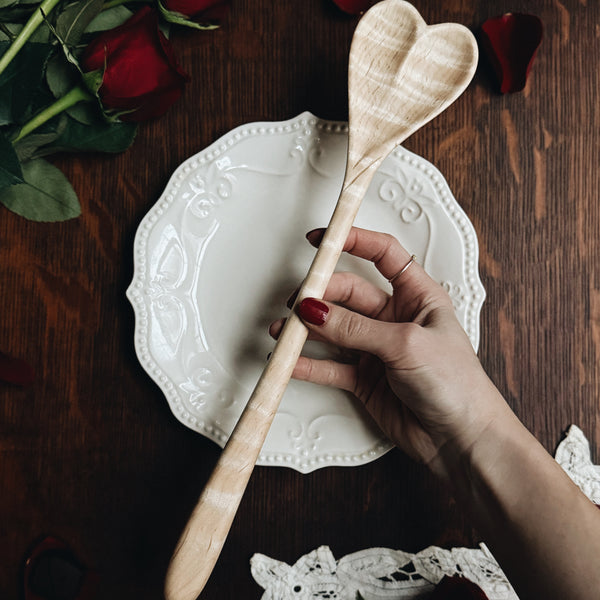 RTS Heart Spoon A, Fancy Maple