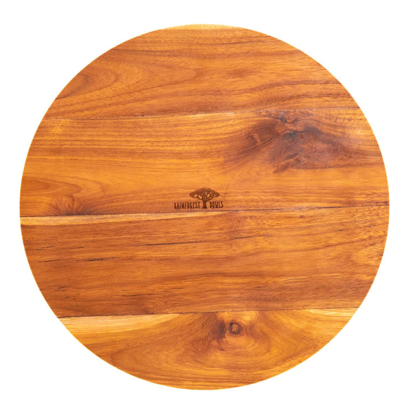 Round Teak Wood Chopping Board Charcuterie Platter