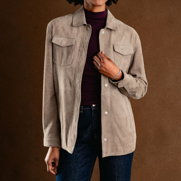 Dakota Shirt Jacket | Taupe