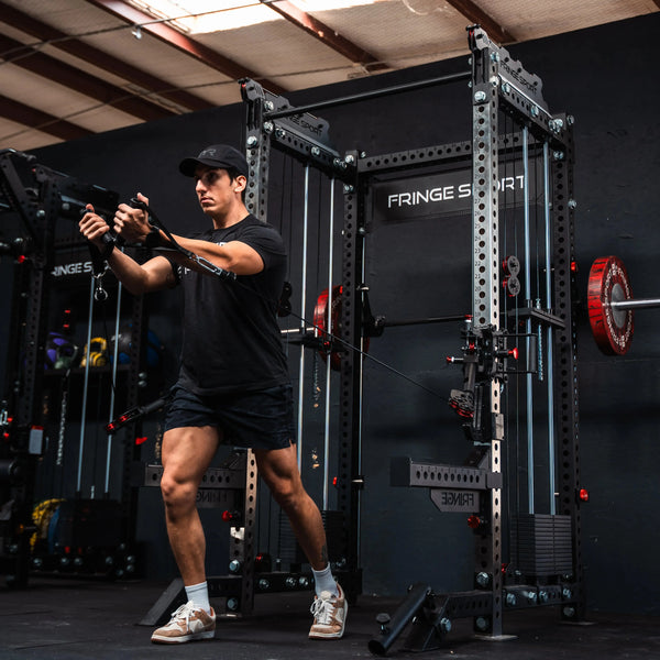 The Dane 2.0 Fully Loaded - Half Rack with Cable Crossover and Smith Machine