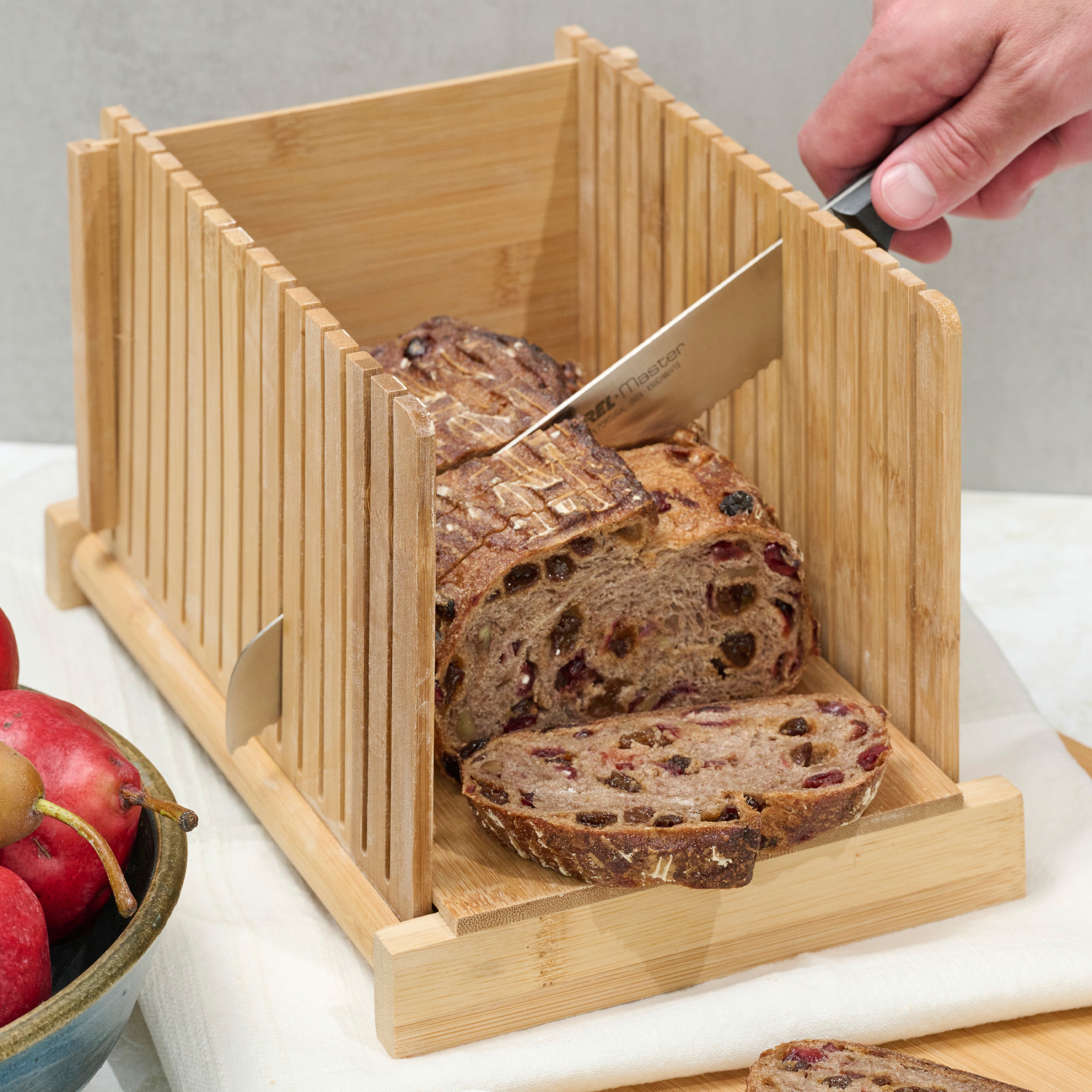 Bamboo Foldable Bread Slicer
