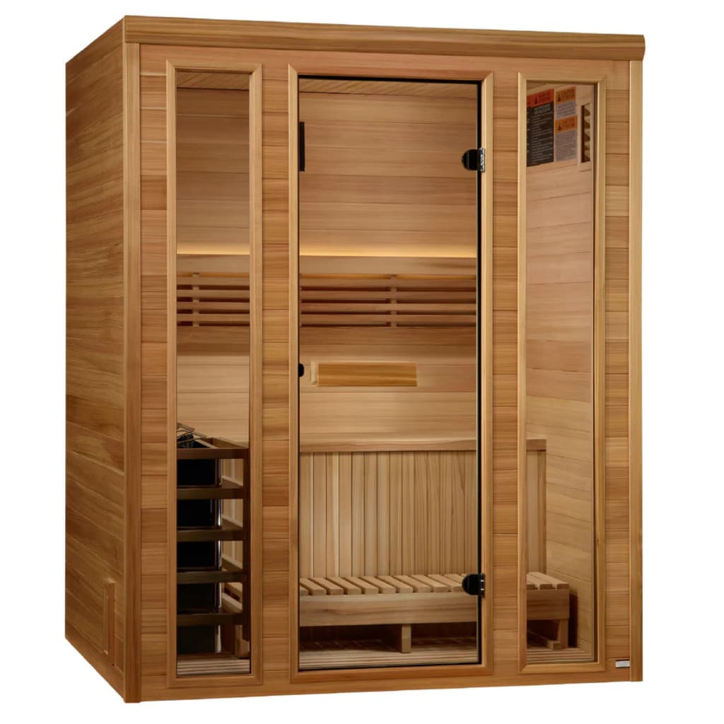 Golden Designs Andermatt 3-Person Traditional Steam Sauna
