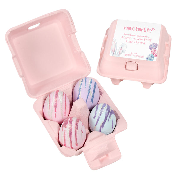 Marshmallow Fluff Egg Bath Bombs 4-Pack