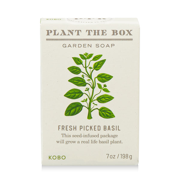 Fresh Picked Basil Plant the Box 7 oz Bar Soap