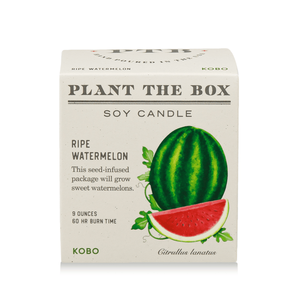 Ripe Watermelon Plant the Box 9 oz Candle