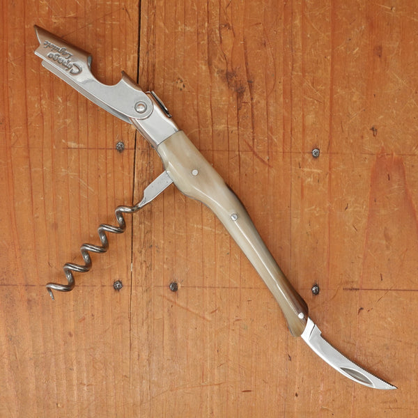 André Verdier Laguiole Cepage Wine Key - Two Bolster Blonde Horn