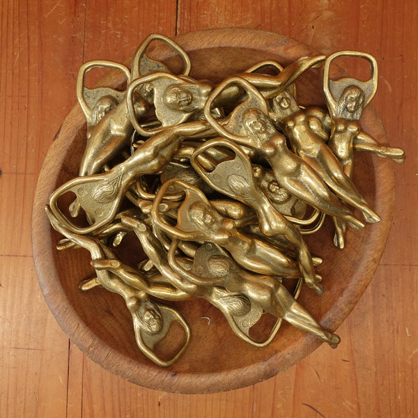 Brass Lady Bottle Opener