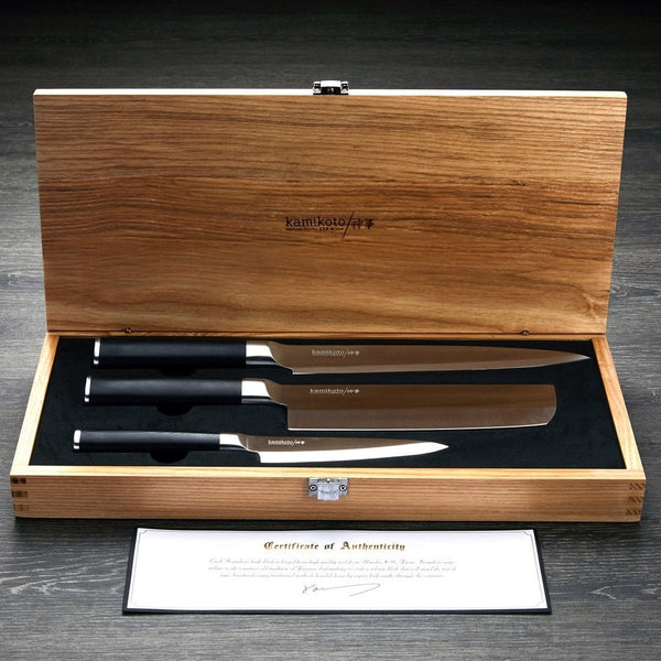 Kanpeki Knife Set & 1000/3000 Toishi Whetstone