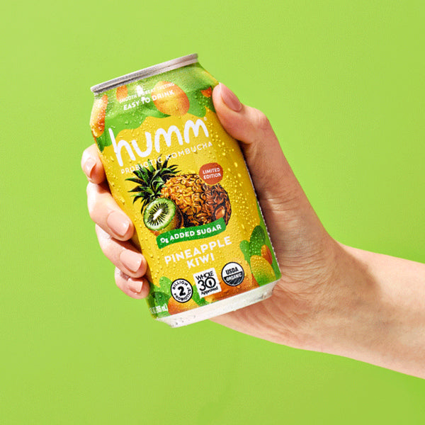 Whole30 Pineapple Kiwi Kombucha