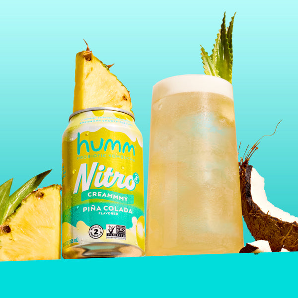 Nitro Piña Colada Kombucha